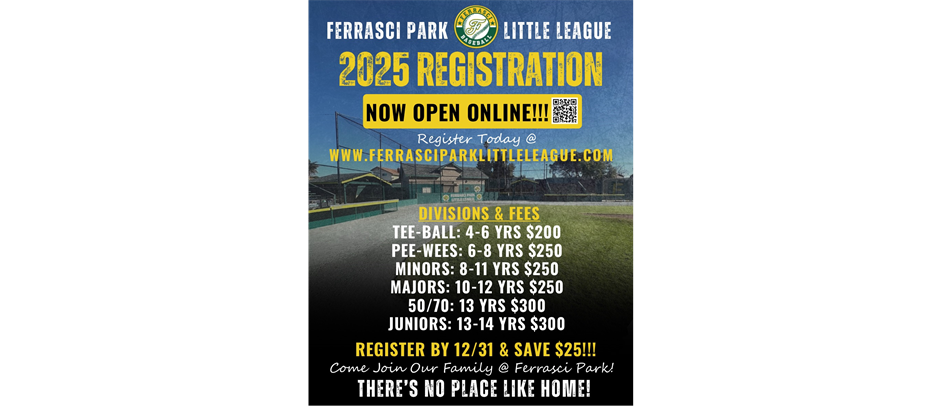 2025 Online Registration Is Now Open!!!